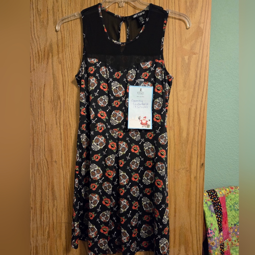 Hot Topic Sugar Skull Floral Dress